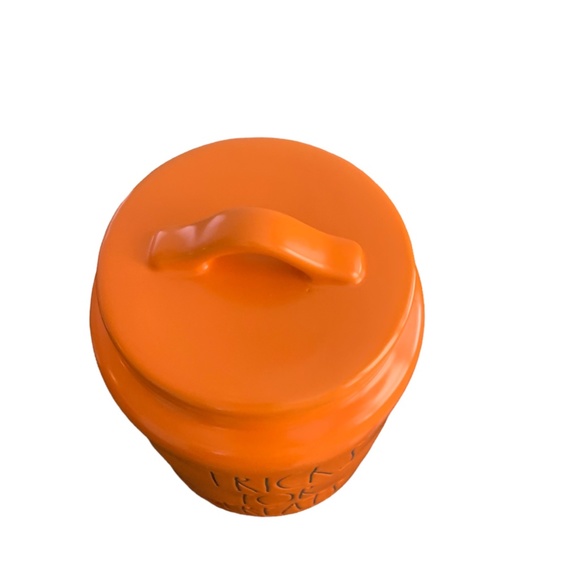 Rae Dunn Halloween Orange Canister Tricks for Treats - Picture 4 of 4
